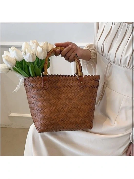 Woven Tote Bag - Picture 4 of 11